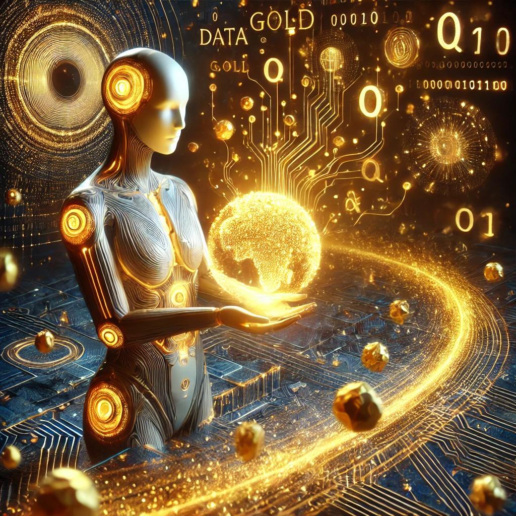 AI transforming data into gold